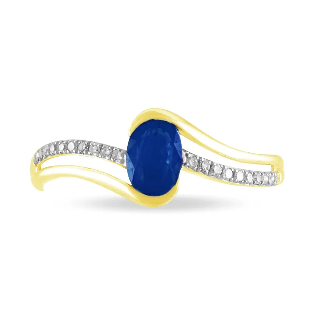 Histoire d'Or Bague Anja Or Jaune Saphir Et Diamant Best