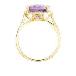 Histoire d'Or Bague Anna Or Jaune Amethyste Et Oxyde De Zirconium or jaune amethyste violette Clearance