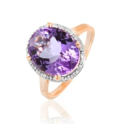 Histoire d'Or Bague Anna Or Rose Amethyste Et Diamant Online