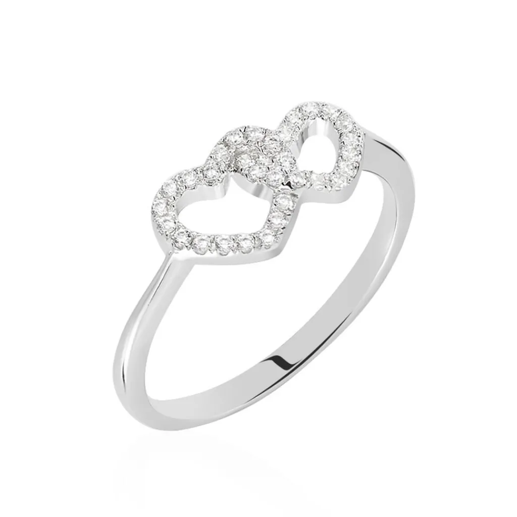 Histoire d'Or Bague Anne-ael Argent Blanc Oxyde De Zirconium Hot