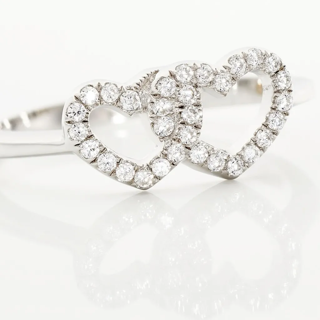 Histoire d'Or Bague Anne-ael Argent Blanc Oxyde De Zirconium Hot