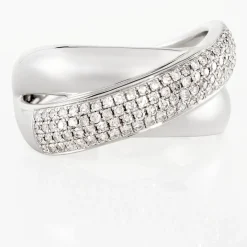 Histoire d'Or Bague Annoncia Or Blanc Diamant Best