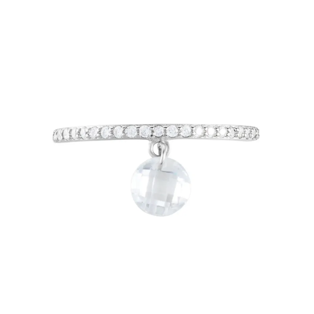 Histoire d'Or Bague Aodh Argent Blanc Oxyde De Zirconium