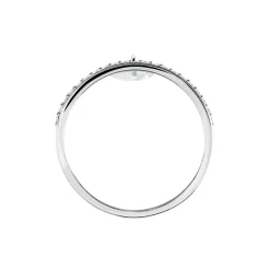 Histoire d'Or Bague Aodh Argent Blanc Oxyde De Zirconium