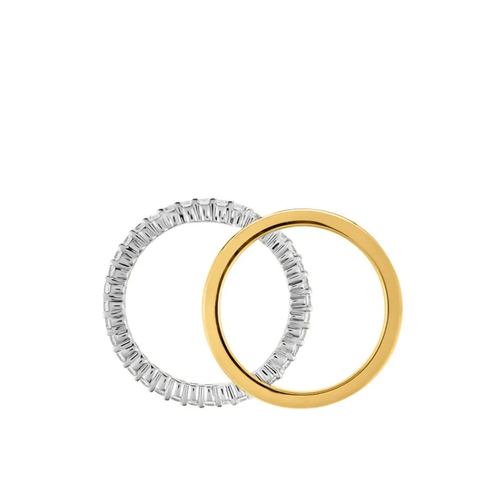 Histoire d'Or Bague Apia Argent Bicolore Oxyde De Zirconium