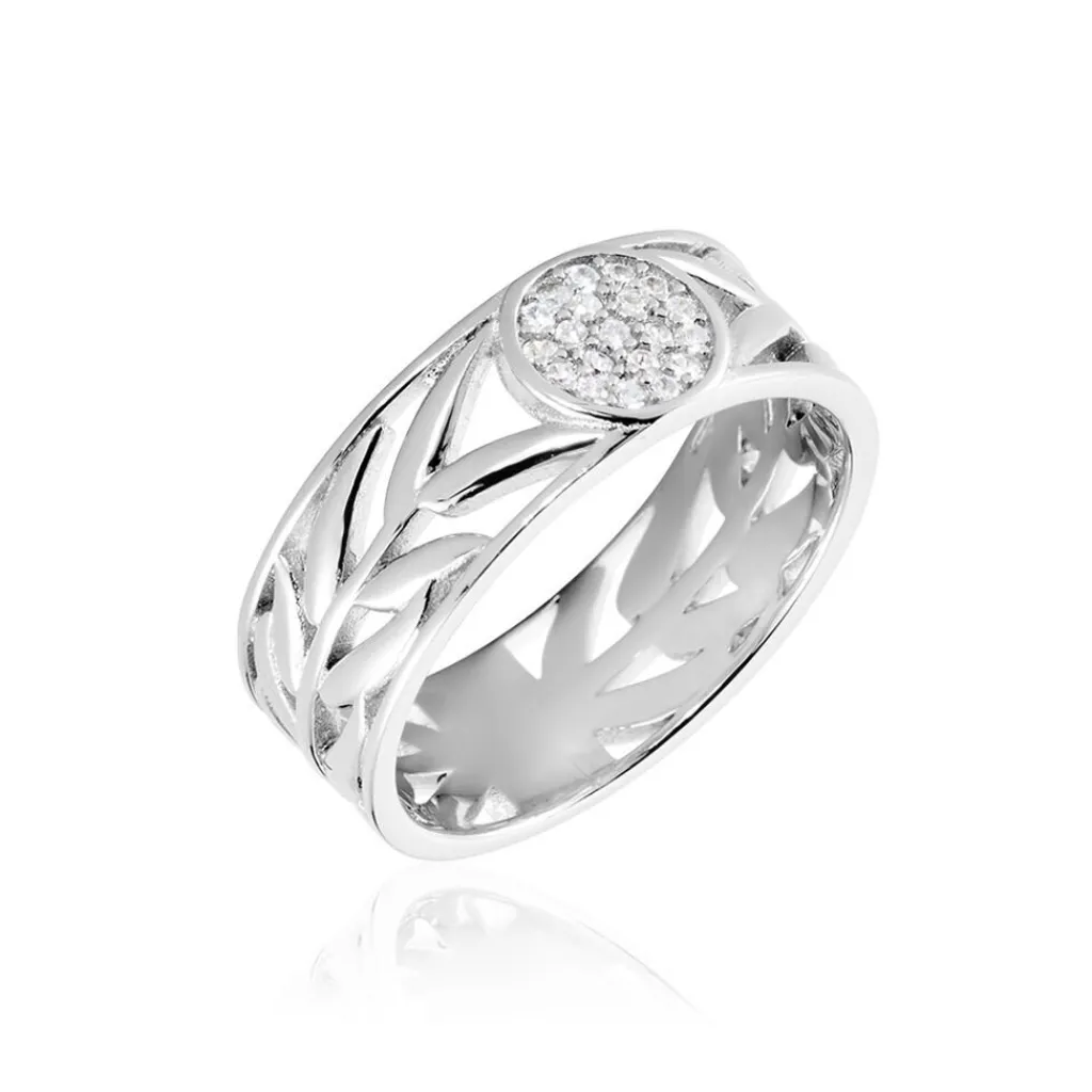 Histoire d'Or Bague Appius Argent Blanc Oxyde De Zirconium New