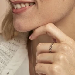 Histoire d'Or Bague Aquila Argent Blanc Discount