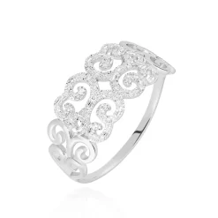 Histoire d'Or Bague Arabesque Or Blanc Diamant Online