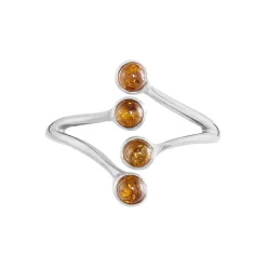 Histoire d'Or Bague Argent Blanc Accorus Ambre Online