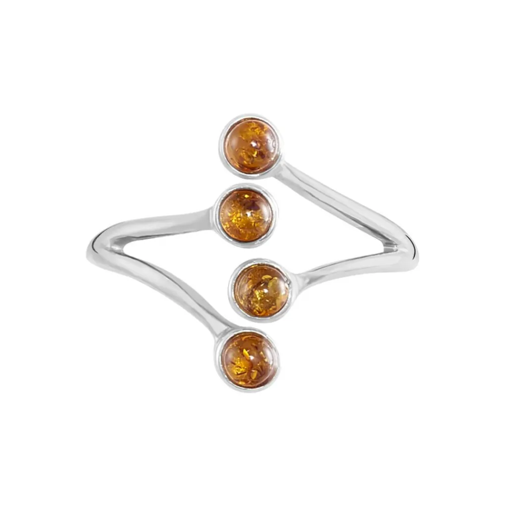 Histoire d'Or Bague Argent Blanc Accorus Ambre Online