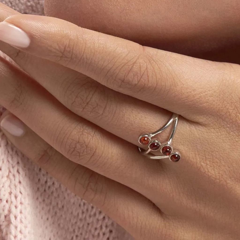 Histoire d'Or Bague Argent Blanc Accorus Ambre Online