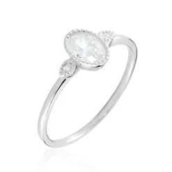 Histoire d'Or Bague Argent Blanc Afonso Oxyde De Zirconium Discount