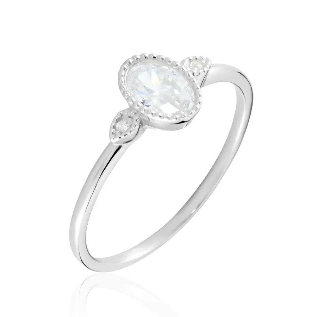 Histoire d'Or Bague Argent Blanc Afonso Oxyde De Zirconium Discount