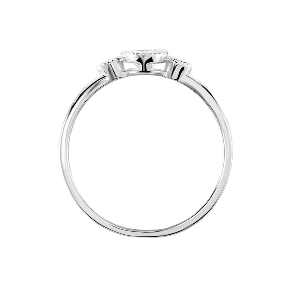 Histoire d'Or Bague Argent Blanc Afonso Oxyde De Zirconium Discount