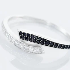 Histoire d'Or Bague Argent Blanc Agafya Oxydes De Zirconium New