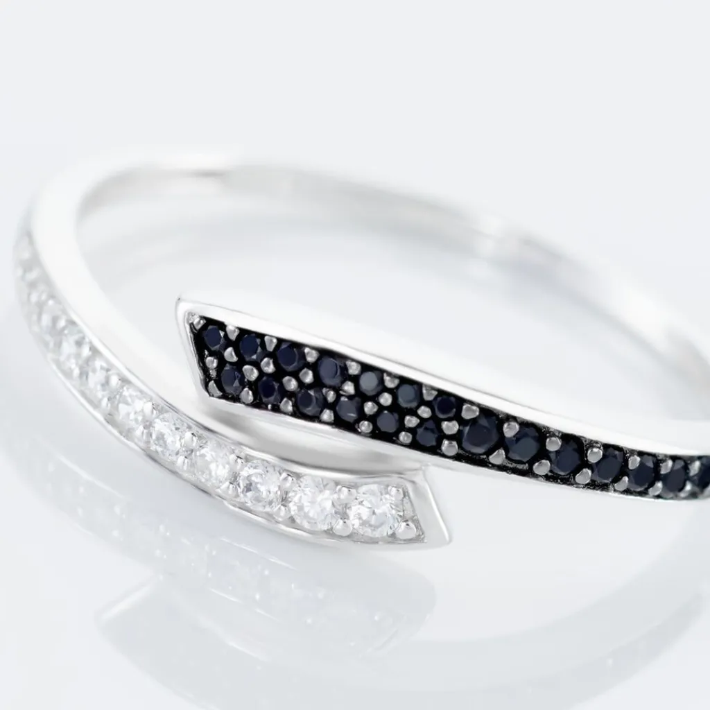 Histoire d'Or Bague Argent Blanc Agafya Oxydes De Zirconium New