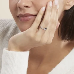 Histoire d'Or Bague Argent Blanc Agafya Oxydes De Zirconium New