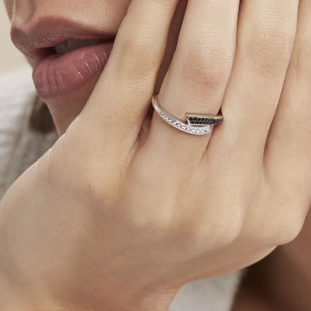 Histoire d'Or Bague Argent Blanc Agafya Oxydes De Zirconium New