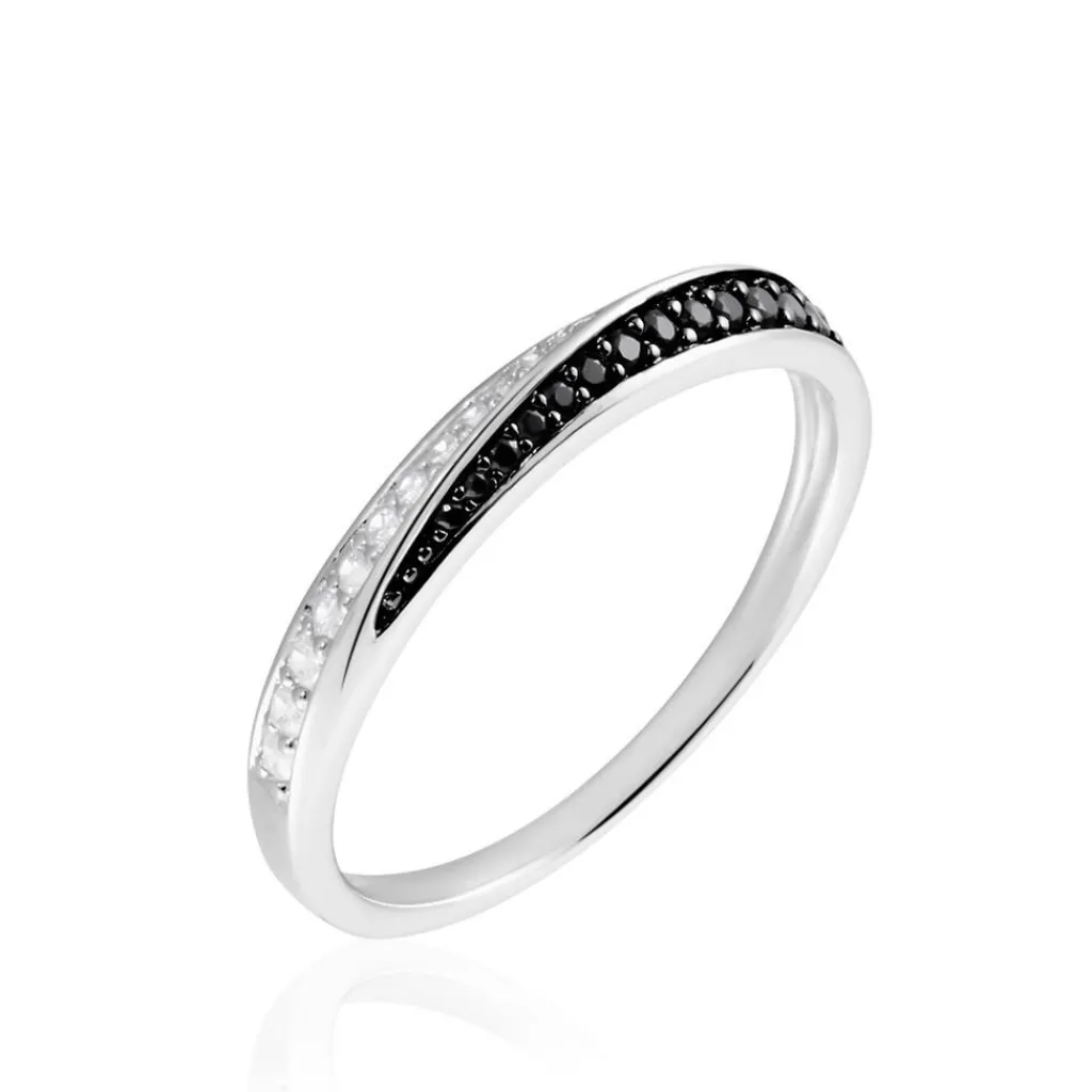 Histoire d'Or Bague Argent Blanc Agoston Oxydes De Zirconium New