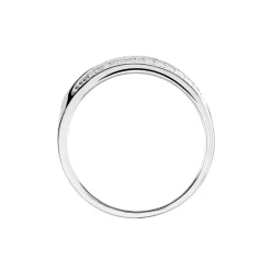 Histoire d'Or Bague Argent Blanc Agoston Oxydes De Zirconium New
