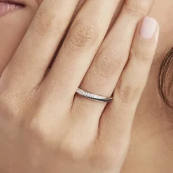 Histoire d'Or Bague Argent Blanc Agoston Oxydes De Zirconium New