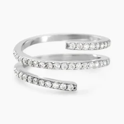 Histoire d'Or Bague Argent Blanc Bennett Oxydes De Zirconium Clearance