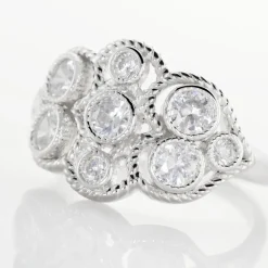 Histoire d'Or Bague Argent Blanc Boulonnaise Oxydes De Zirconium Outlet