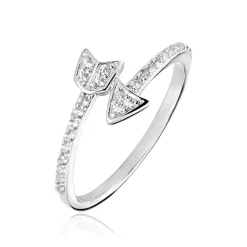 Histoire d'Or Bague Argent Blanc Caolan Oxydes De Zirconium Sale