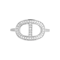 Histoire d'Or Bague Argent Blanc Caprina Oxydes De Zirconium New