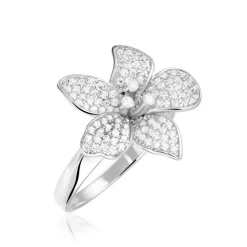 Histoire d'Or Bague Argent Blanc Catherine Oxydes De Zirconium Discount