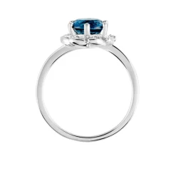 Histoire d'Or Bague Argent Blanc Clover Verre Oxydes De Zirconium New