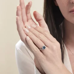 Histoire d'Or Bague Argent Blanc Clover Verre Oxydes De Zirconium New