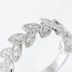 Histoire d'Or Bague Argent Blanc Cynome Oxydes De Zirconium Clearance