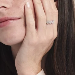 Histoire d'Or Bague Argent Blanc Cynome Oxydes De Zirconium Clearance