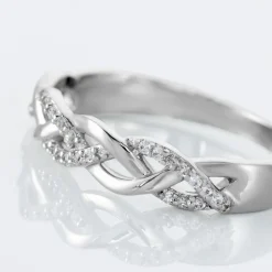 Histoire d'Or Bague Argent Blanc Cyriaca Oxydes De Zirconium Hot