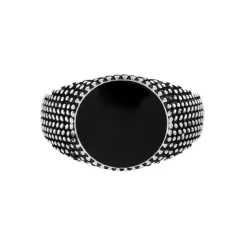 Histoire d'Or Bague Argent Blanc Tom Email Noir Clearance