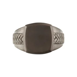 JOURDAN Bague Argent Noir Outlet