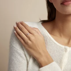 Histoire d'Or Bague Argent Purple Bloom Oxyde De Zirconium Discount