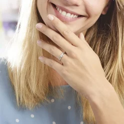 Histoire d'Or Bague Armelle De Zirconium or blanc oxyde