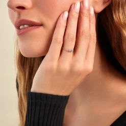 Histoire d'Or Bague Aselya Argent Blanc Oxyde De Zirconium argent blanc oxyde bleu sky Hot