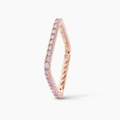 Histoire d'Or Bague Aselya Argent Rose Oxyde De Zirconium argent rose oxyde lavande Discount