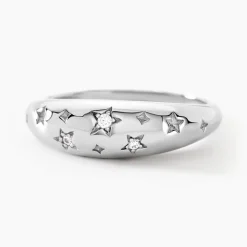 Histoire d'Or Bague Astre Precieux Argent Blanc Oxyde De Zirconium Sale