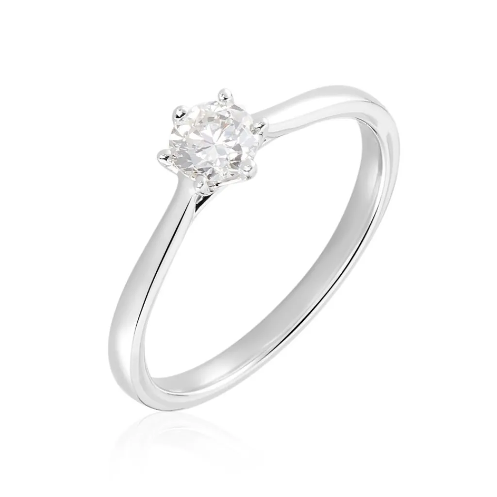 Histoire d'Or Bague Athena Platine Blanc Diamant Best