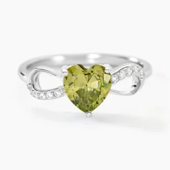 Histoire d'Or Bague Atieno Argent Blanc Oxyde De Zirconium argent blanc oxyde vert Online