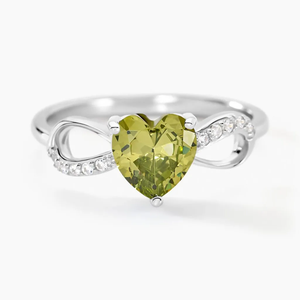 Histoire d'Or Bague Atieno Argent Blanc Oxyde De Zirconium argent blanc oxyde vert Online