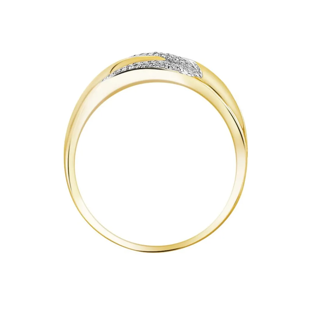 Histoire d'Or Bague Atlantide Or Jaune Diamant Sale