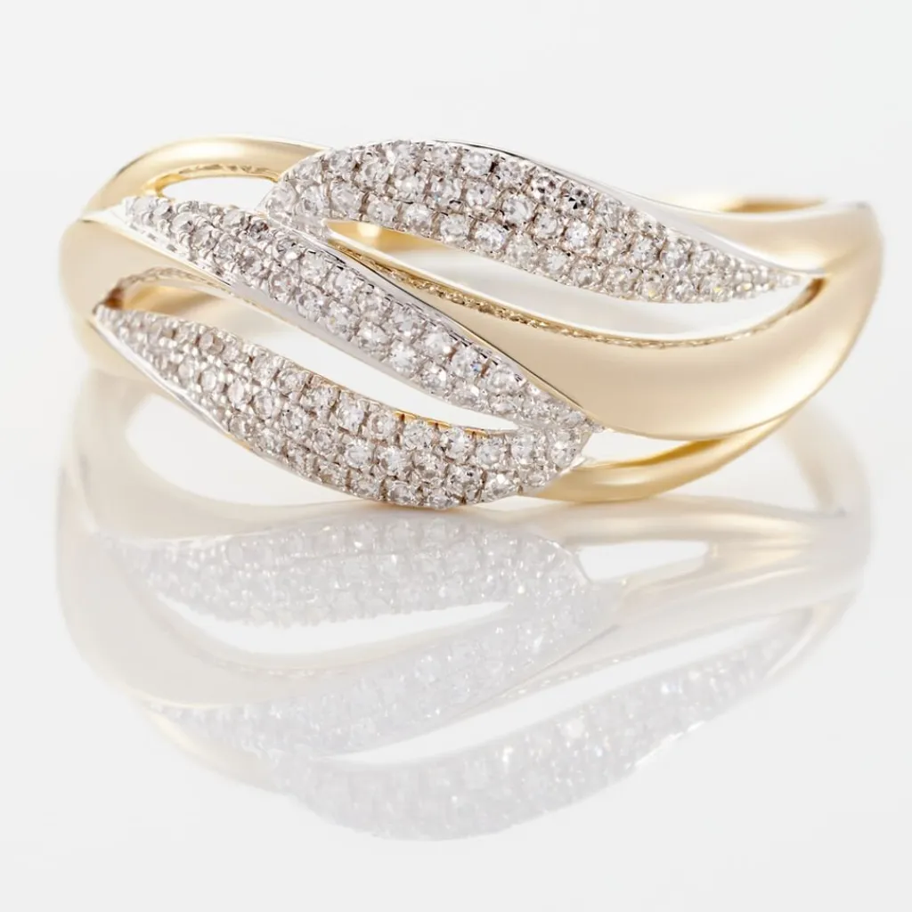 Histoire d'Or Bague Atlantide Or Jaune Diamant Sale