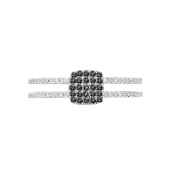 Histoire d'Or Bague Aude Or Blanc Diamant
