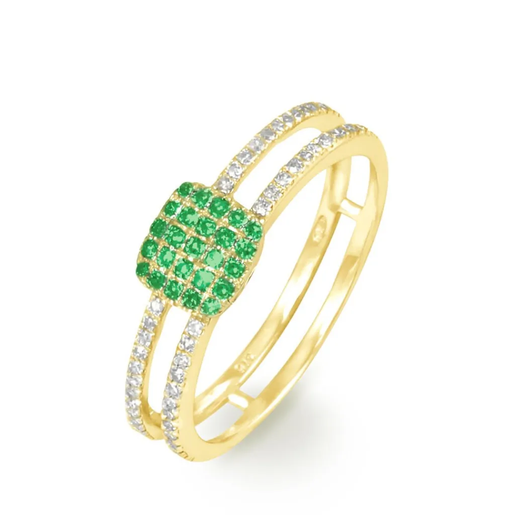 Histoire d'Or Bague Aude Or Jaune Emeraude Et Diamant Clearance
