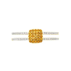 Histoire d'Or Bague Aude Or Jaune Saphir Et Diamant Hot